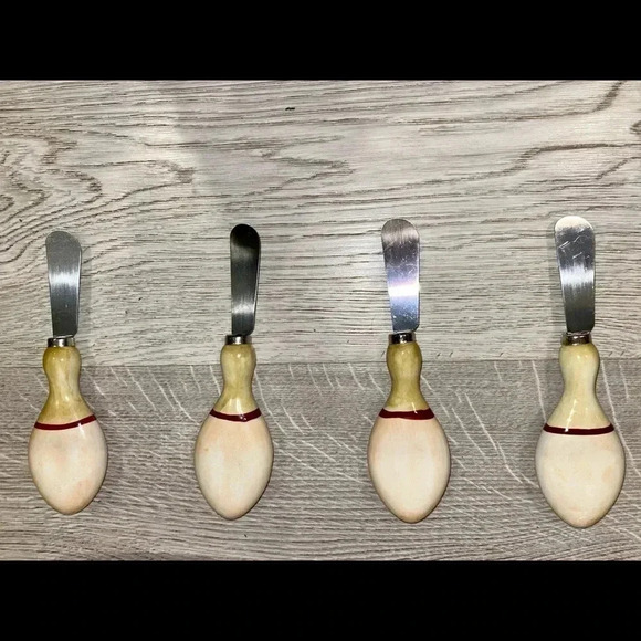 Cheese plates (set of 4)with knifes - Picture 5 of 6